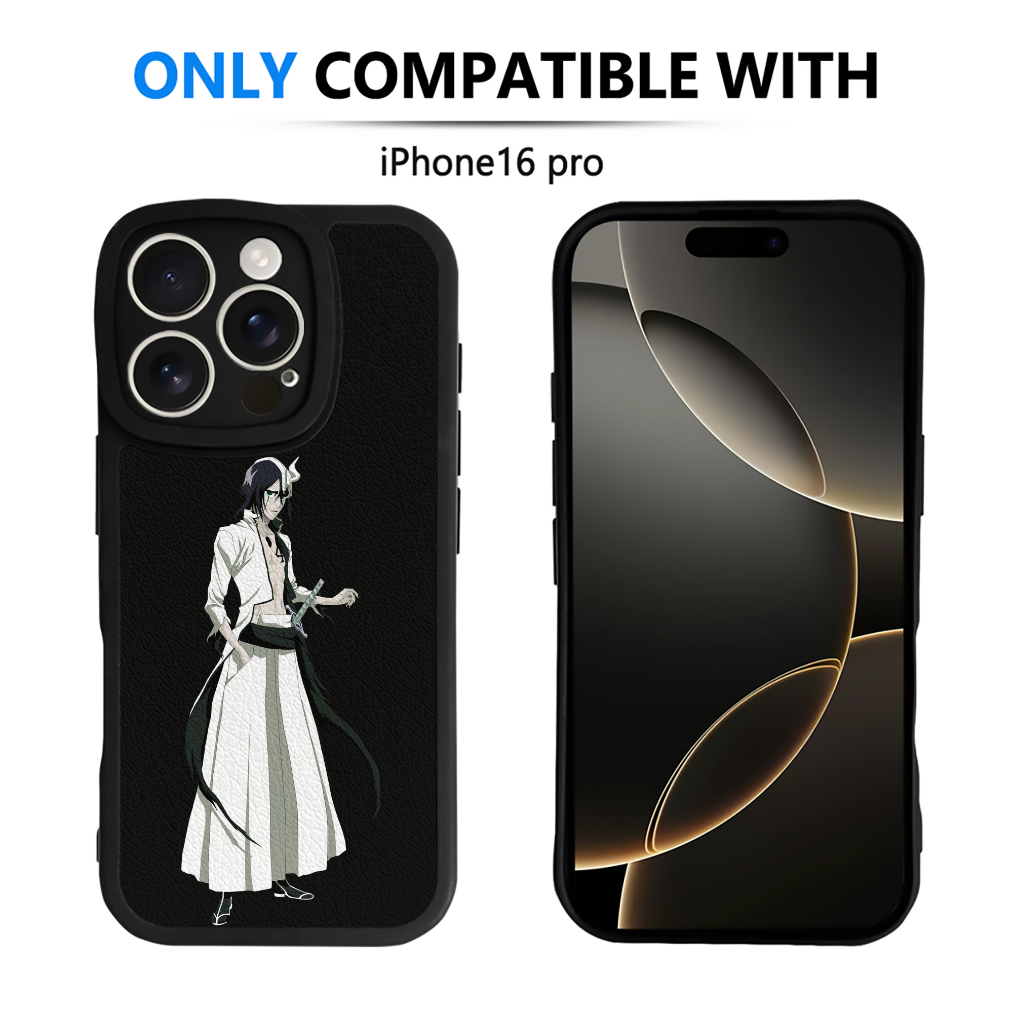 （画像用） ブリーチ ウルキオラ·シファー BLEACH Ulquiorra cifer 【iPhone 16シリーズ対応】シリコンスマホケース（レザー調） 材質：シリコン
